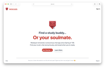 Landing page