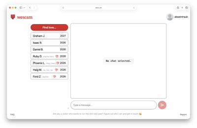 Wescam’s main dashboard