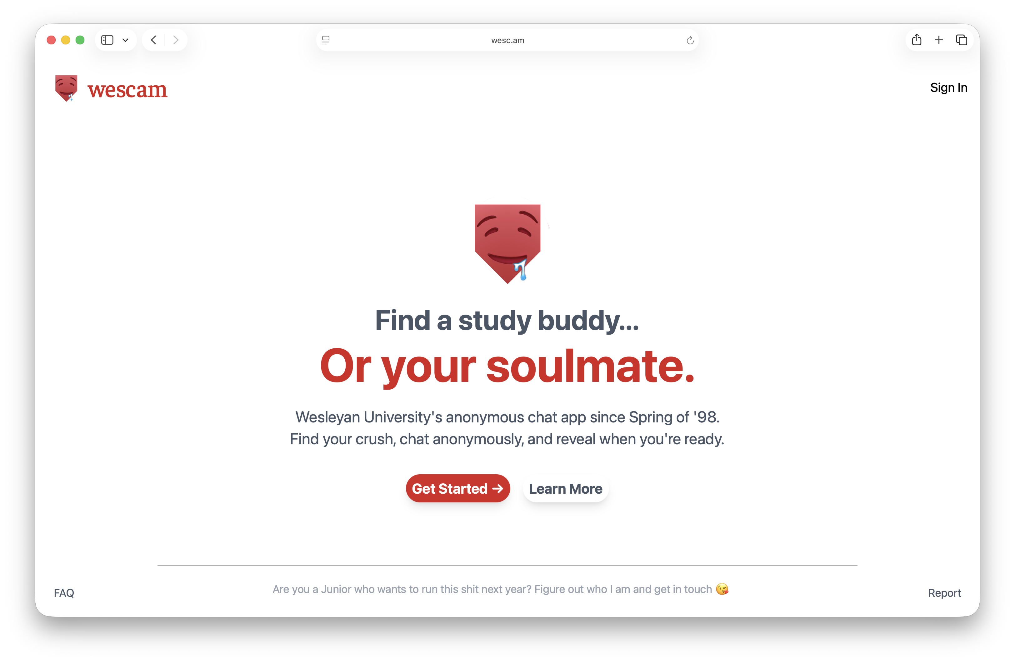 Landing page